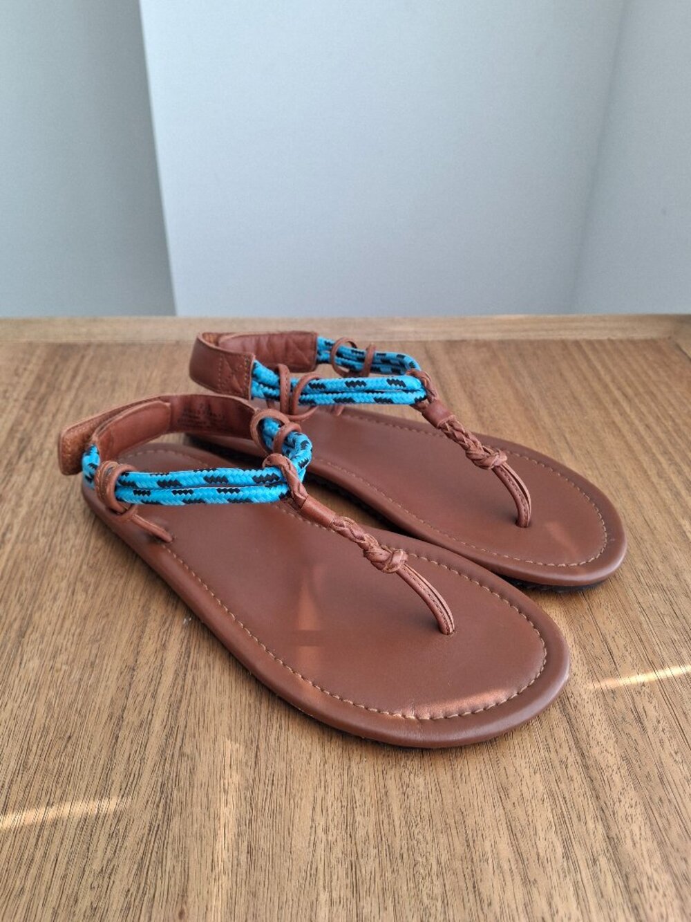 (New) Free‎ People – Island Hopping Wrap Leather Sandals (Luggage) – Women's 7.5 - Picture 3 of 16
